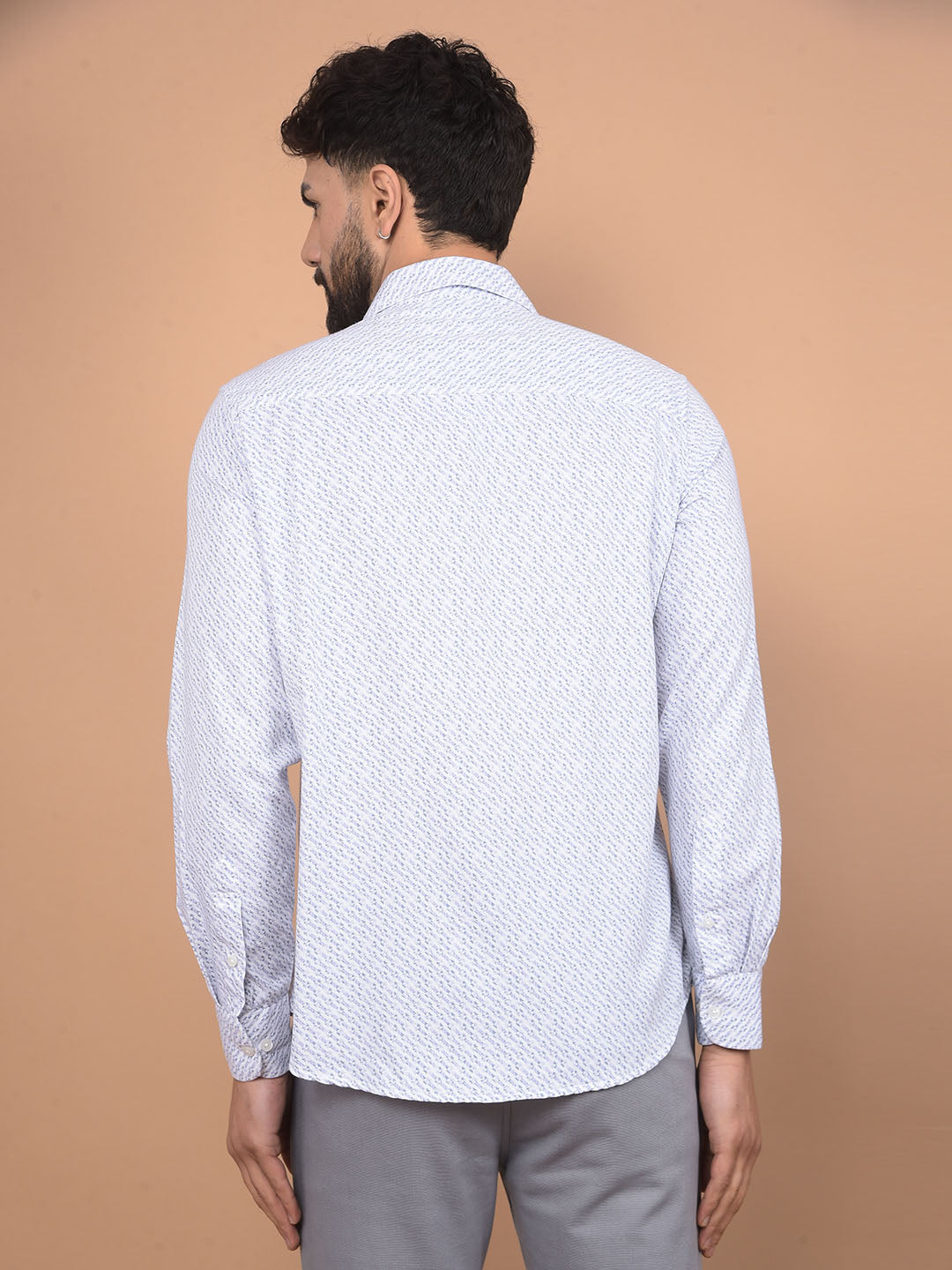 Purple Printed Shirt-Men Shirts-Crimsoune Club