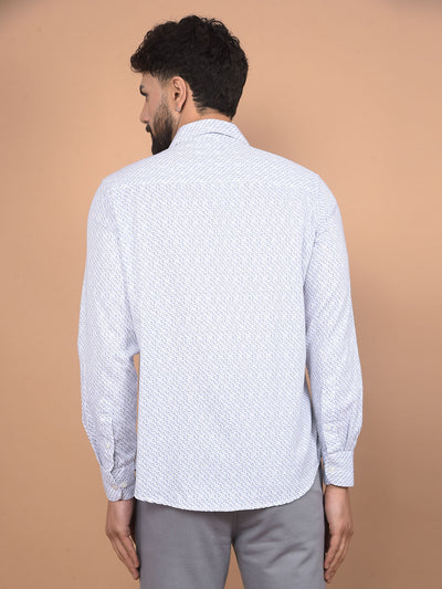 Purple Printed Shirt-Men Shirts-Crimsoune Club