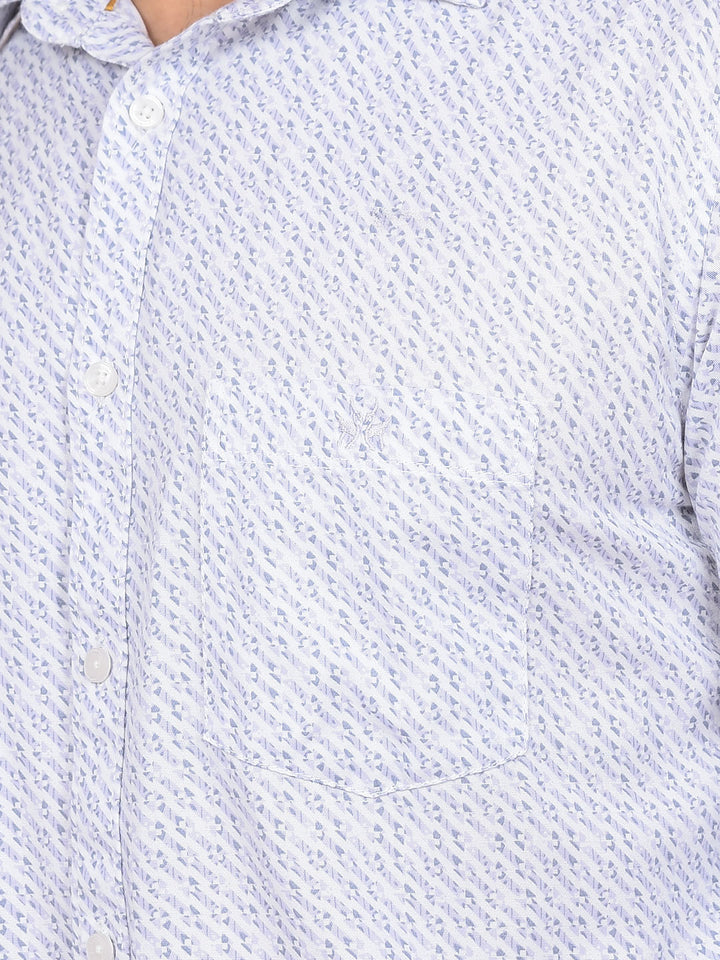 Purple Printed Shirt-Men Shirts-Crimsoune Club