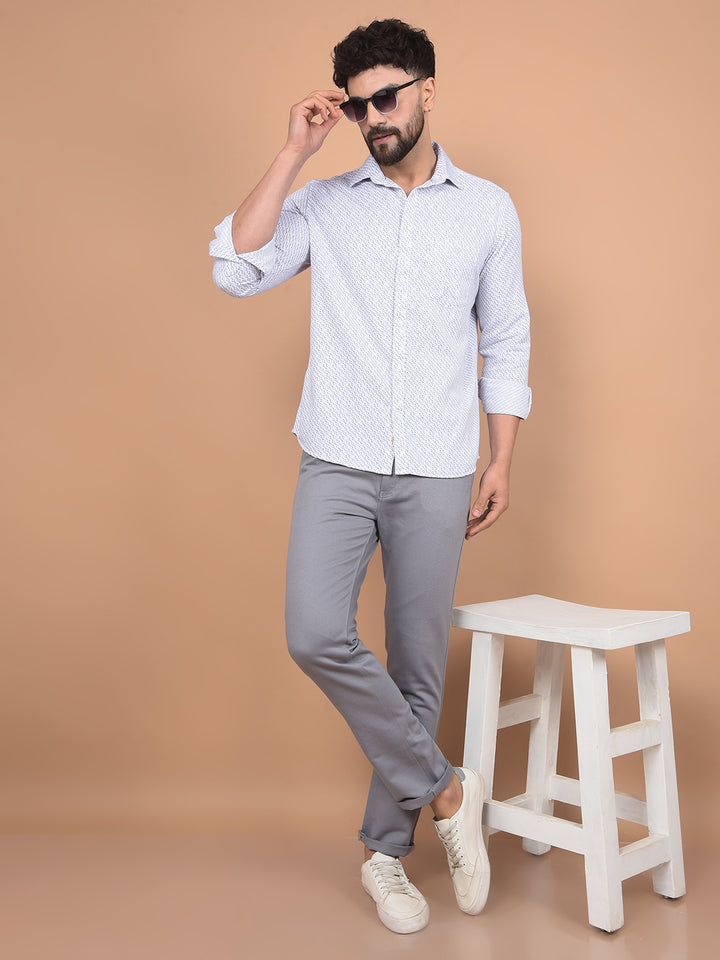 Purple Printed Shirt-Men Shirts-Crimsoune Club