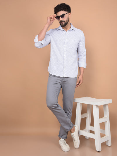 Purple Printed Shirt-Men Shirts-Crimsoune Club