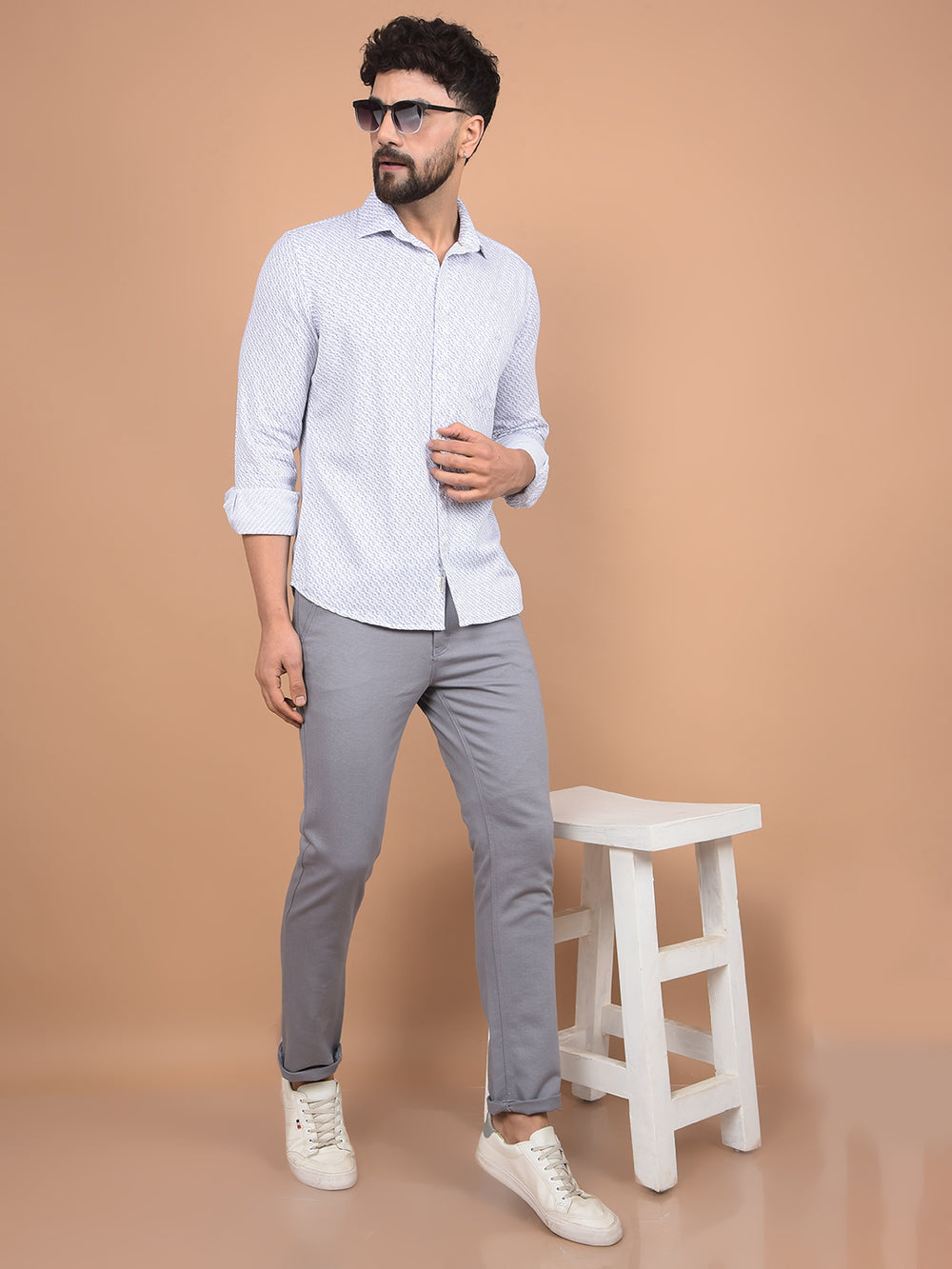 Purple Printed Shirt-Men Shirts-Crimsoune Club