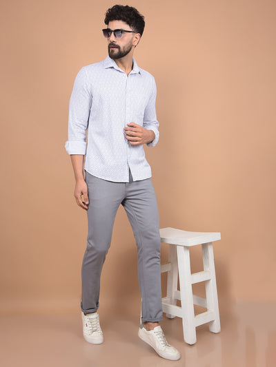 Purple Printed Shirt-Men Shirts-Crimsoune Club