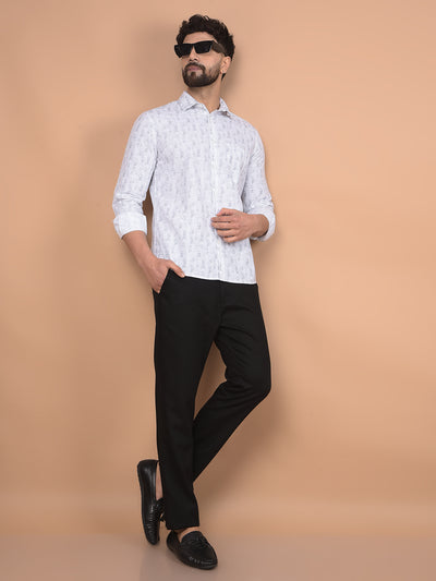Grey Printed Shirt-Men Shirts-Crimsoune Club