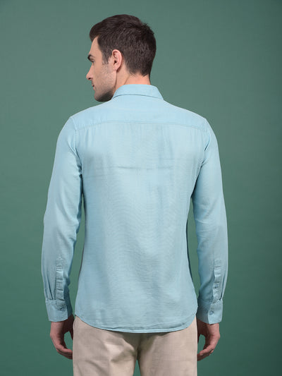 Green Knitted Shirt-Men Shirts-Crimsoune Club