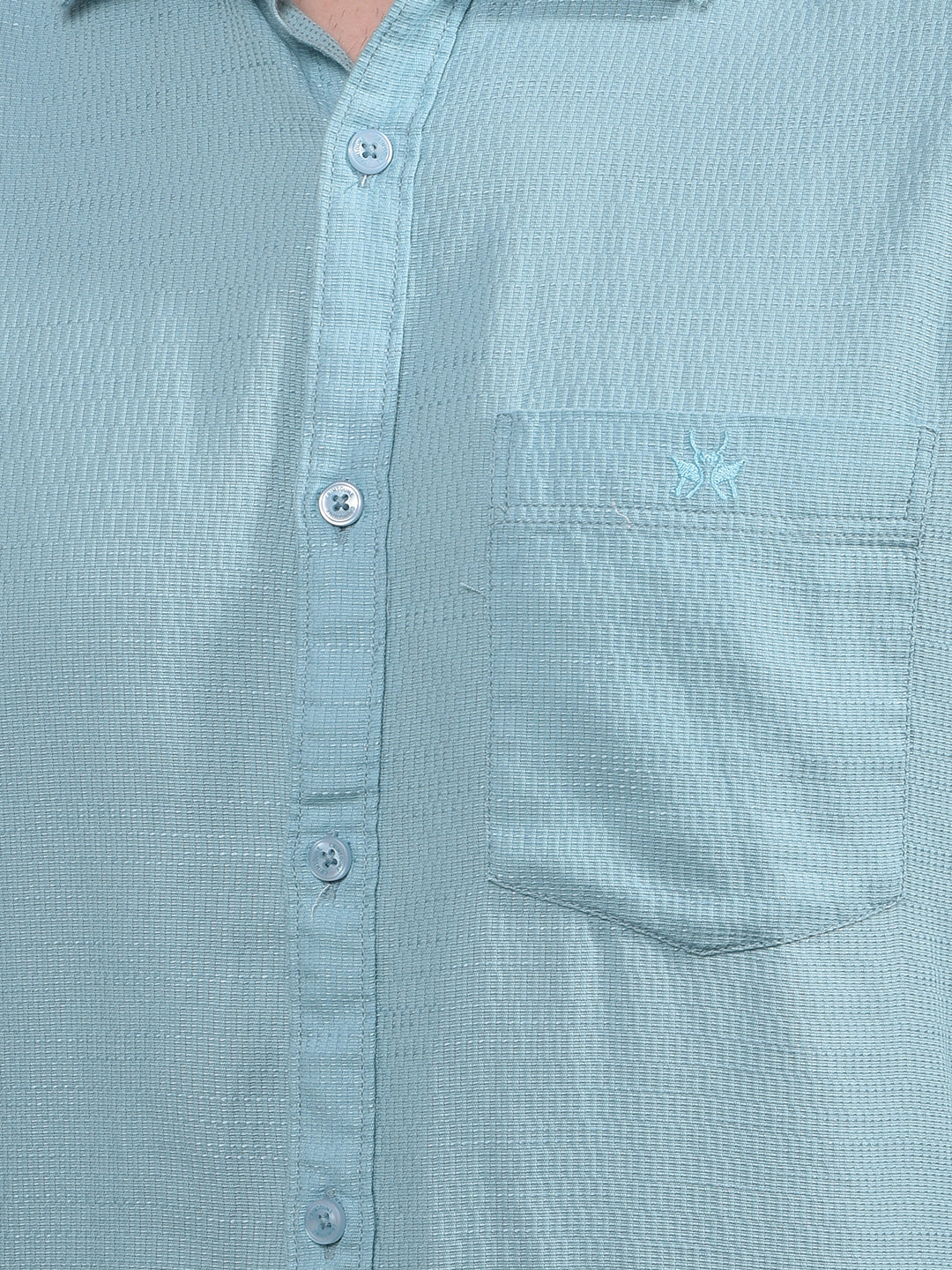 Green Knitted Shirt-Men Shirts-Crimsoune Club