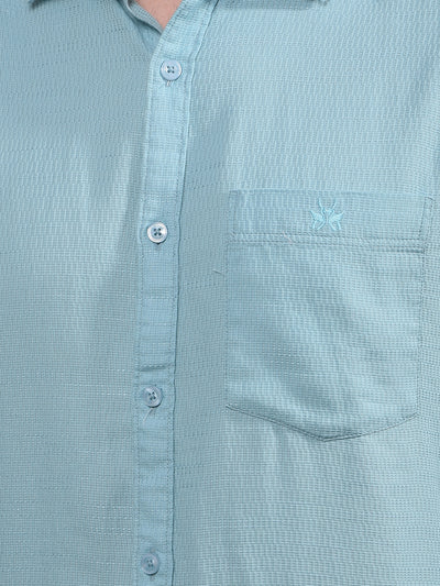 Green Knitted Shirt-Men Shirts-Crimsoune Club