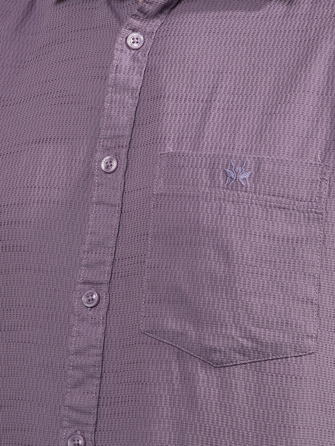 Purple Knitted Shirt-Men Shirts-Crimsoune Club
