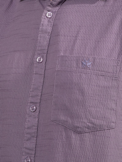 Purple Knitted Shirt-Men Shirts-Crimsoune Club