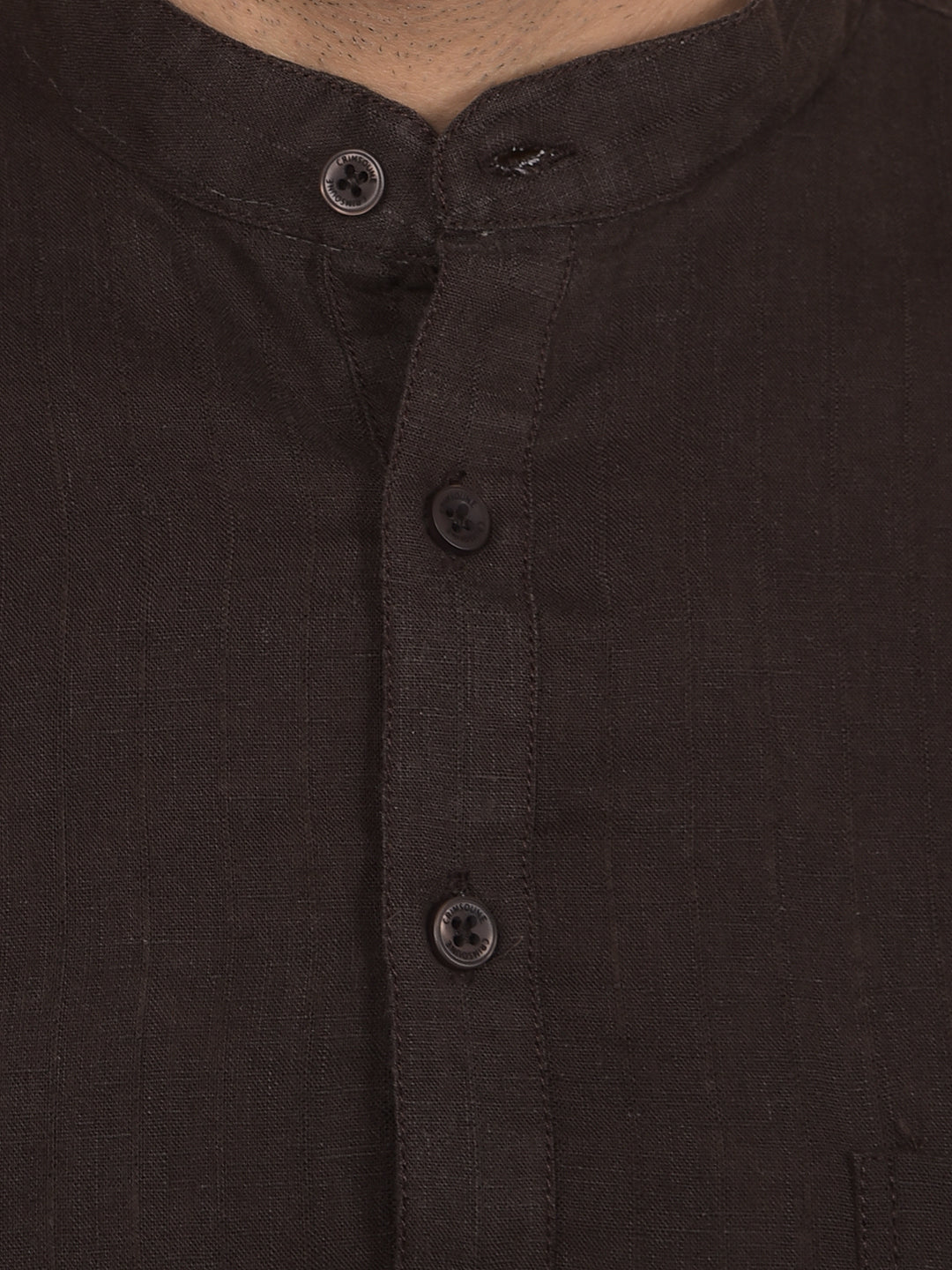 Brown Linen Kurta-Men Kurtas-Crimsoune Club