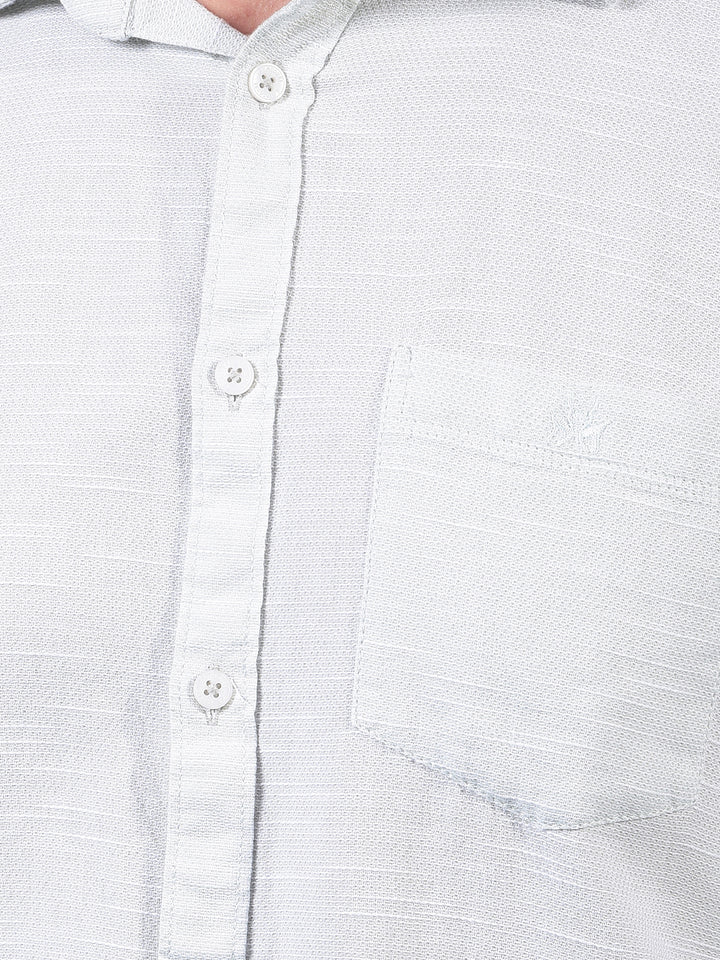 Green 100% Cotton Shirt-Men Shirts-Crimsoune Club