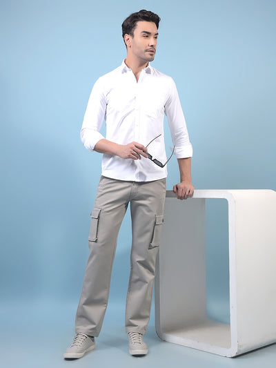 Men's White Shirt-Men Shirts-Crimsoune Club
