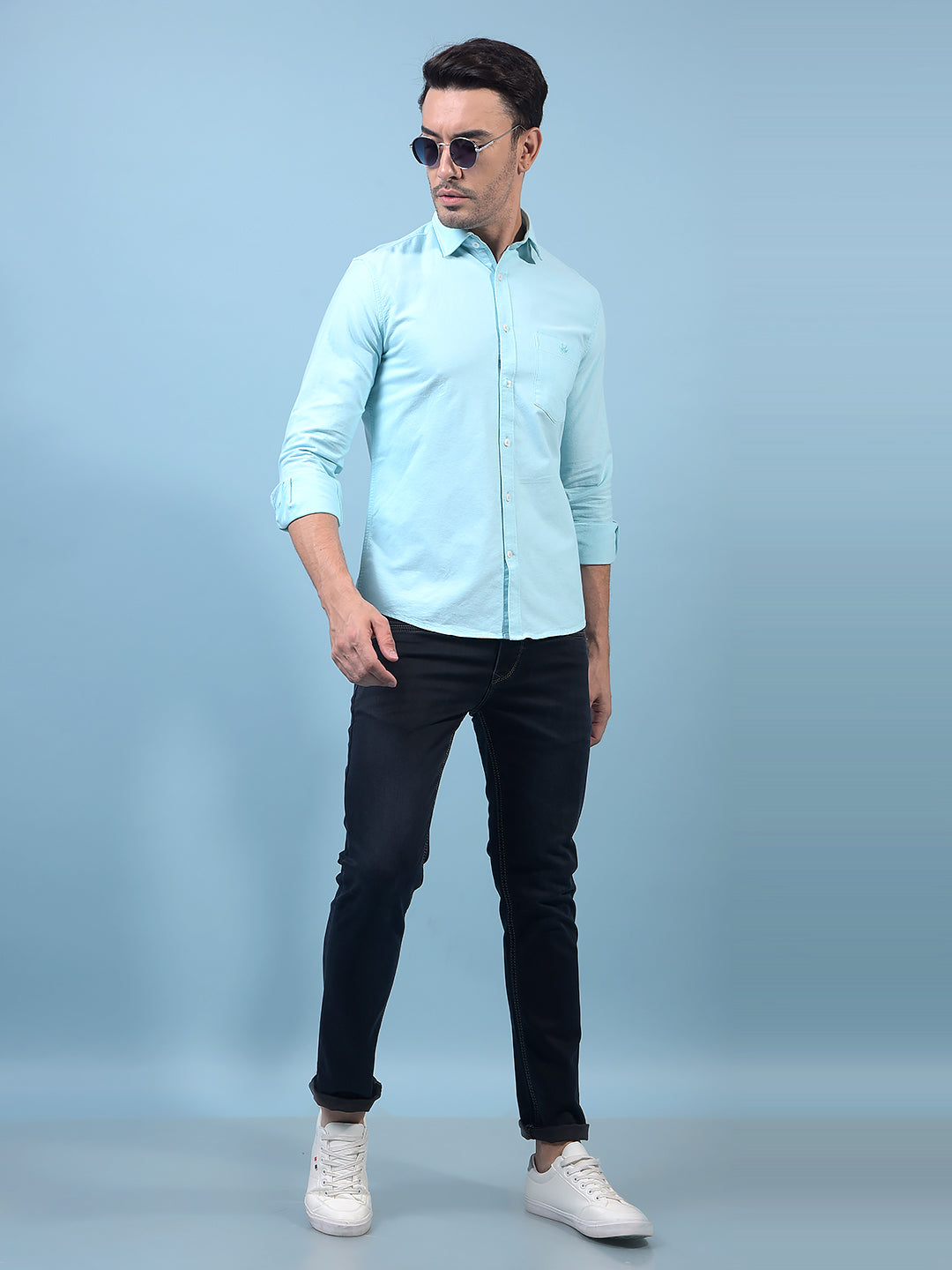 Men's Green Shirt-Men Shirts-Crimsoune Club