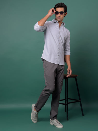 Vibrant Grey Shirt-Men Shirts-Crimsoune Club