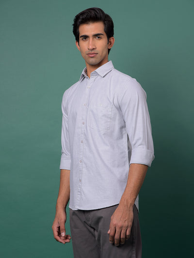 Vibrant Grey Shirt-Men Shirts-Crimsoune Club