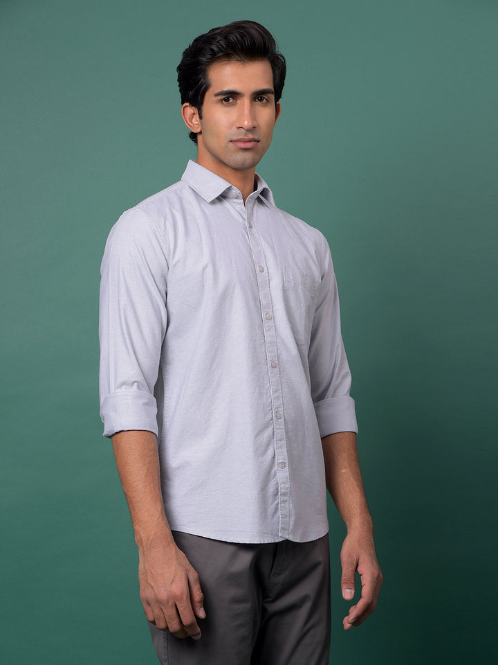 Vibrant Grey Shirt-Men Shirts-Crimsoune Club