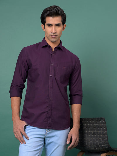 Sleek Wine Shirt-Men Shirts-Crimsoune Club