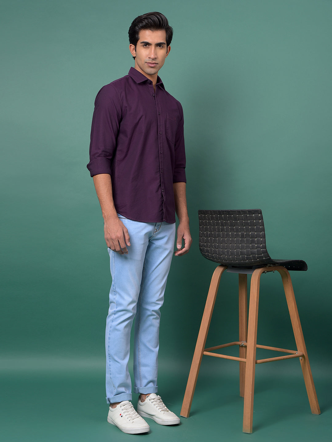 Sleek Wine Shirt-Men Shirts-Crimsoune Club