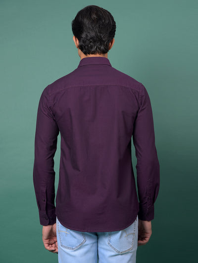 Sleek Wine Shirt-Men Shirts-Crimsoune Club