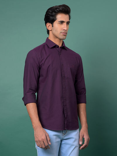 Sleek Wine Shirt-Men Shirts-Crimsoune Club