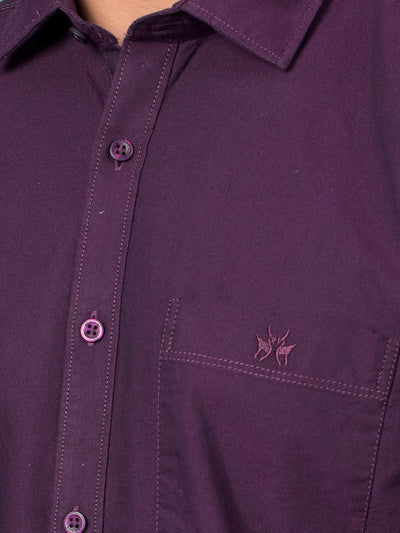 Sleek Wine Shirt-Men Shirts-Crimsoune Club