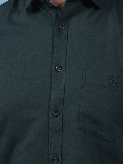 Men's Green Shirt-Men Shirts-Crimsoune Club
