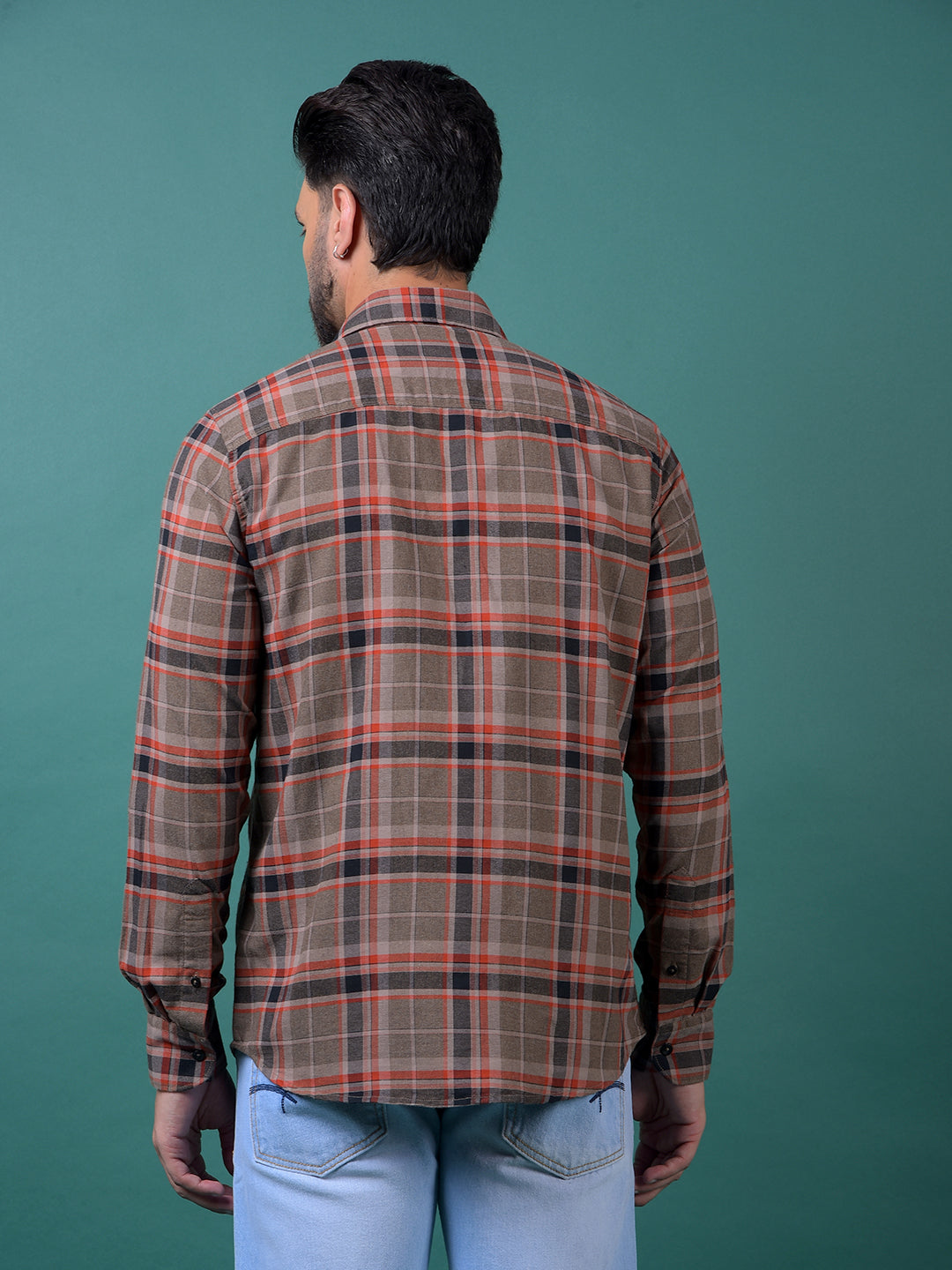 Red Checked Shirt-Men Shirts-Crimsoune Club