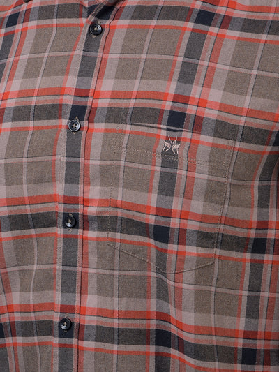 Red Checked Shirt-Men Shirts-Crimsoune Club