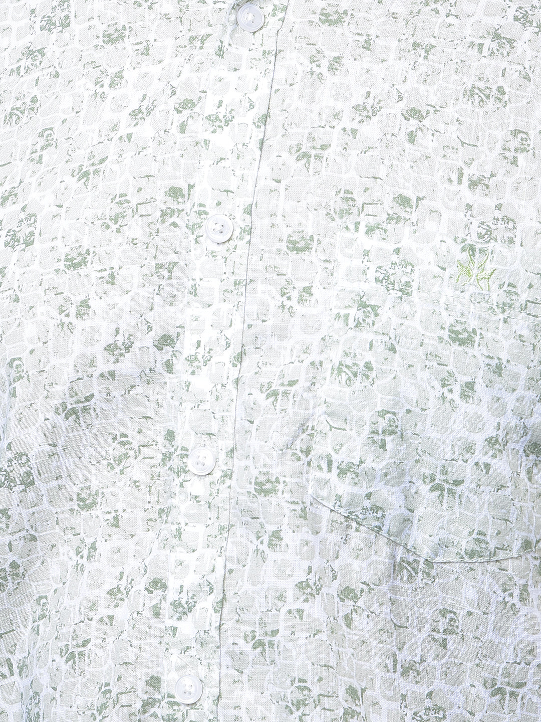 Green Printed Shirt-Men Shirts-Crimsoune Club