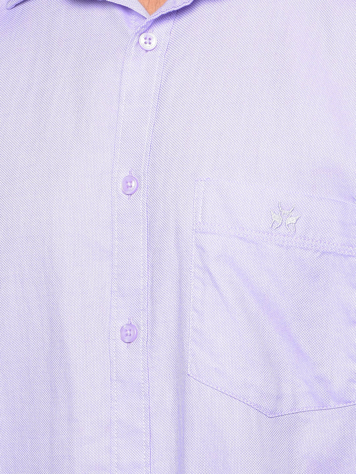Purple 100% Cotton Shirt-Men Shirts-Crimsoune Club