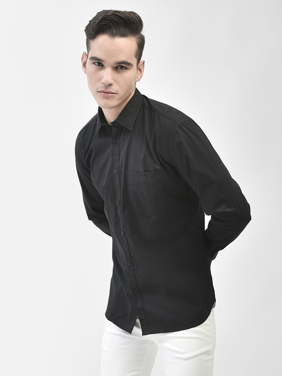 Black Shirt-Men Shirts-Crimsoune Club