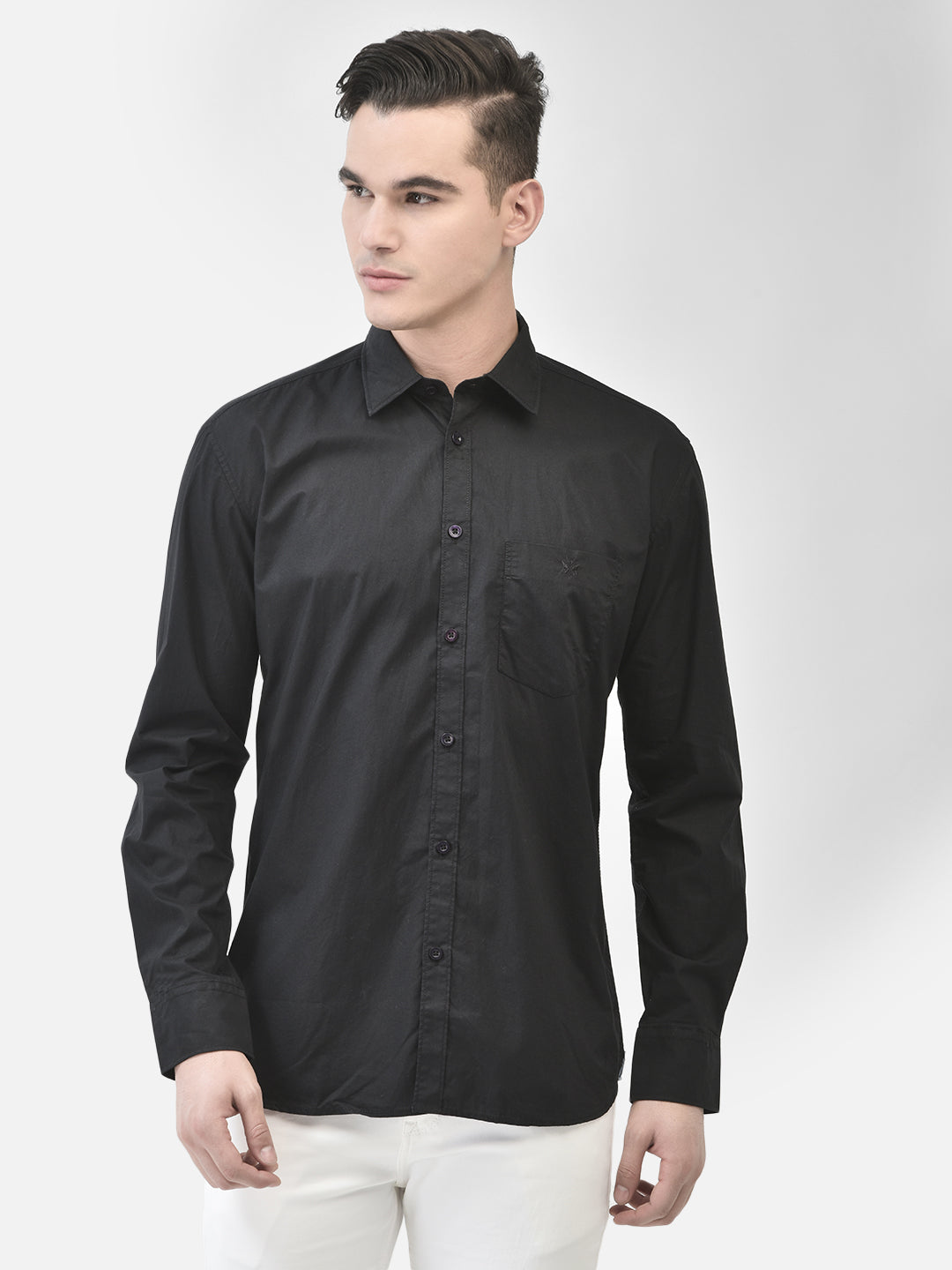 Black Shirt-Men Shirts-Crimsoune Club