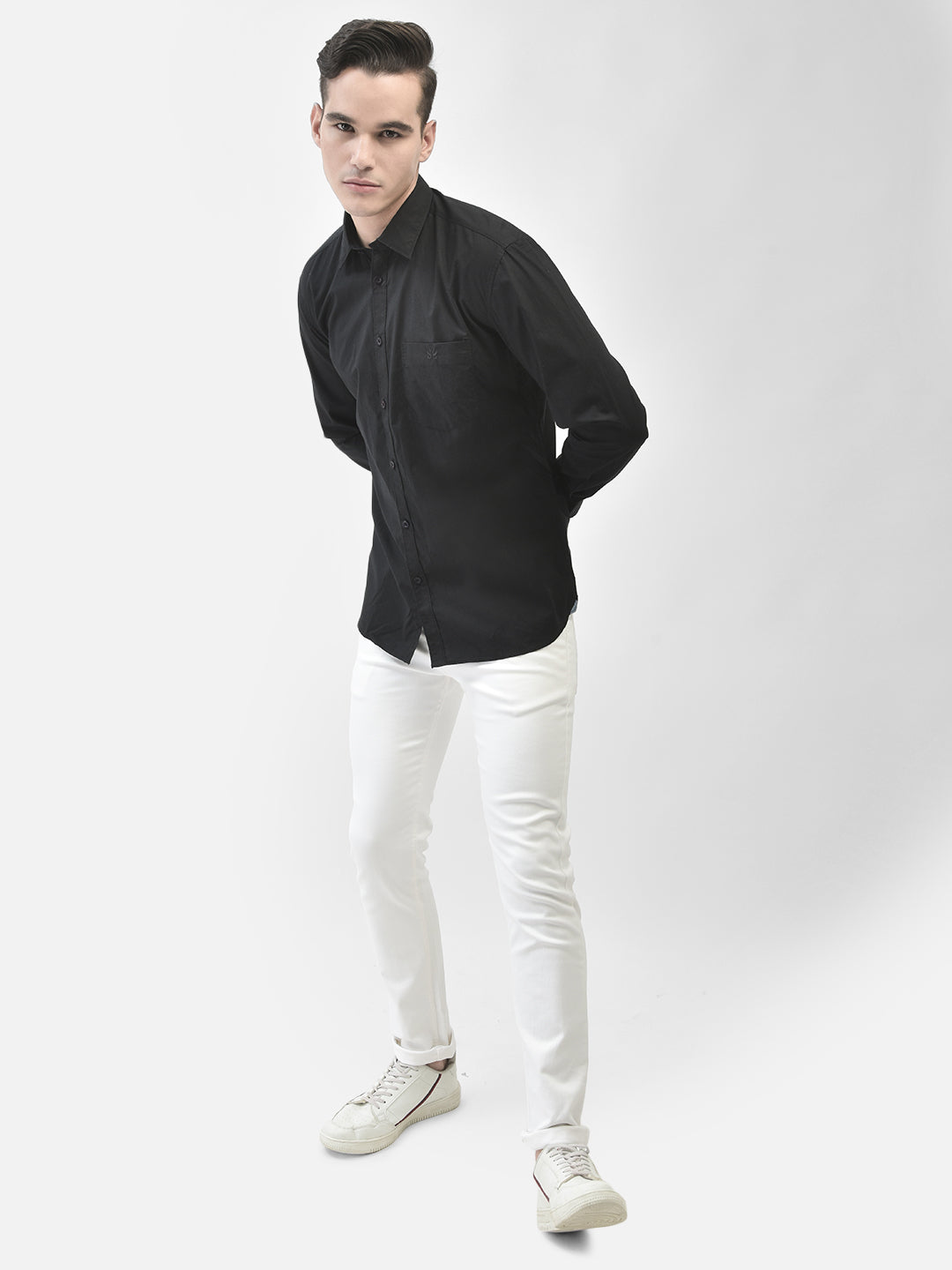 Black Shirt-Men Shirts-Crimsoune Club