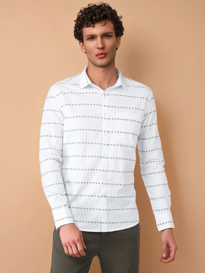 Abstract Striped Shirt-Men Shirts-Crimsoune Club