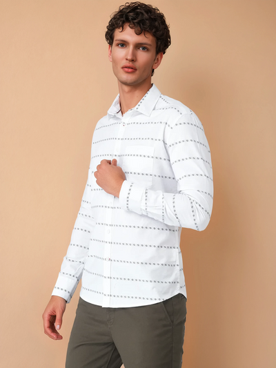 Abstract Striped Shirt-Men Shirts-Crimsoune Club