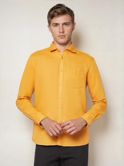 Timeless Mustard Shirt-Men Shirts-Crimsoune Club