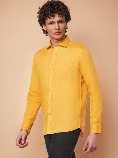 Timeless Mustard Shirt-Men Shirts-Crimsoune Club