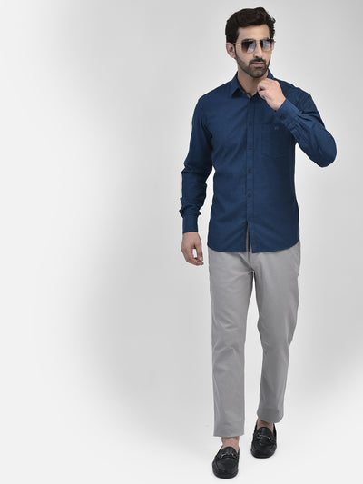 Blue Shirt-Men Shirts-Crimsoune Club