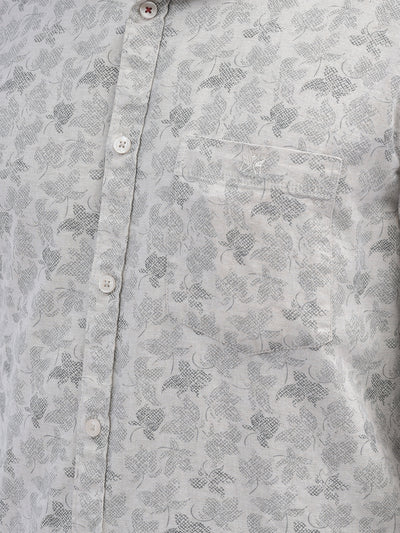 Floral Beige Shirt-Men Shirts-Crimsoune Club