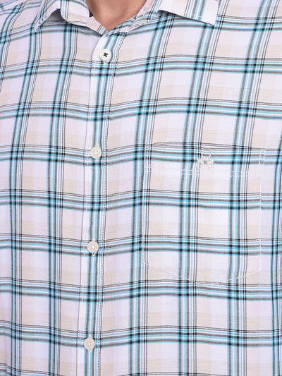 Green Checked Shirt-Mens Shirts-Crimsoune Club