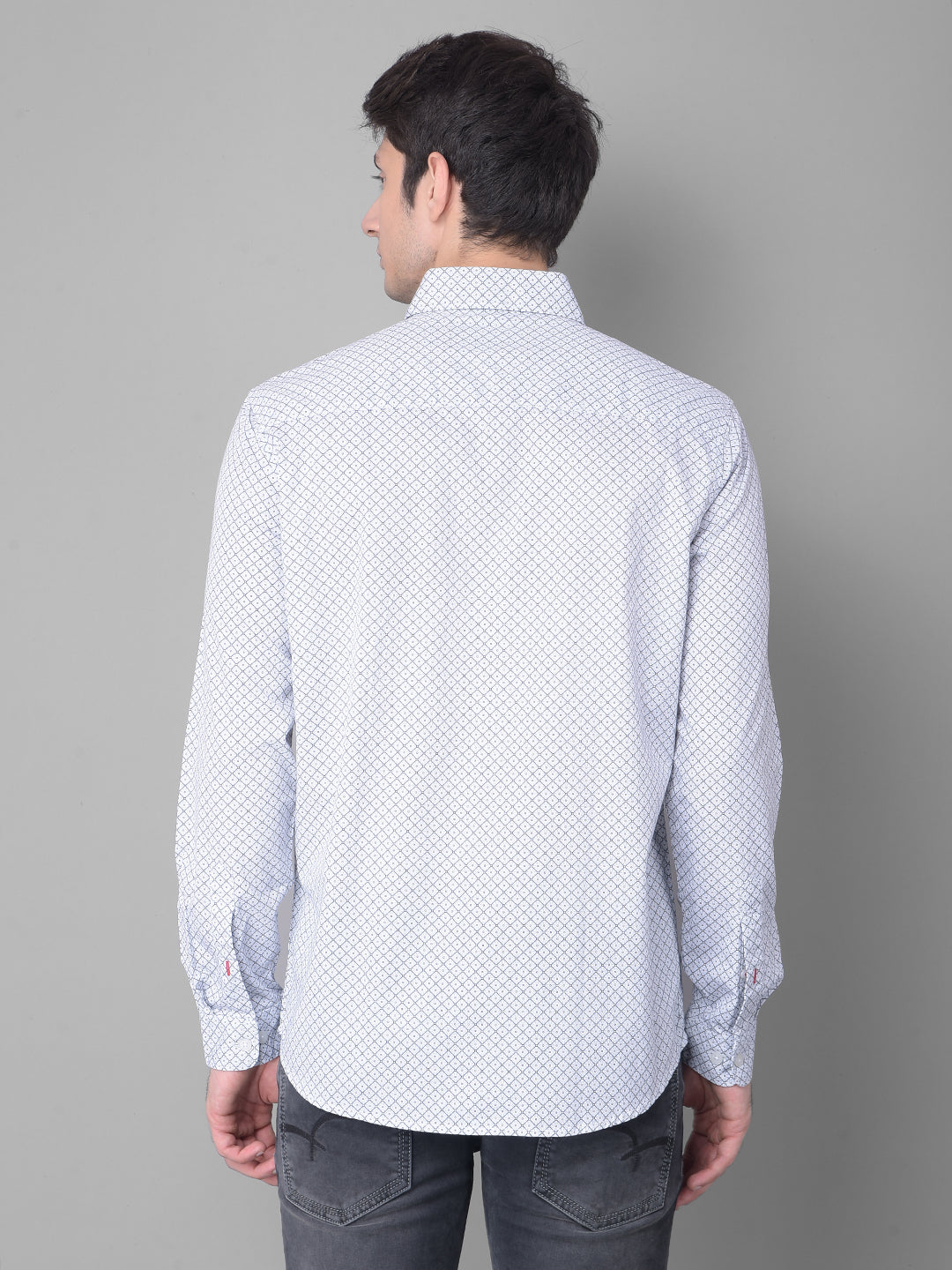 Blue Printed Shirt-Men Shirts-Crimsoune Club