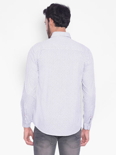 Grey Printed Shirt-Mens Shirts-Crimsoune Club