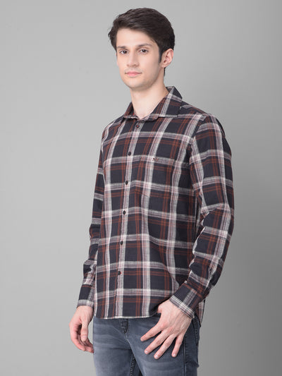 Black Checked Shirt-Men Shirts-Crimsoune Club