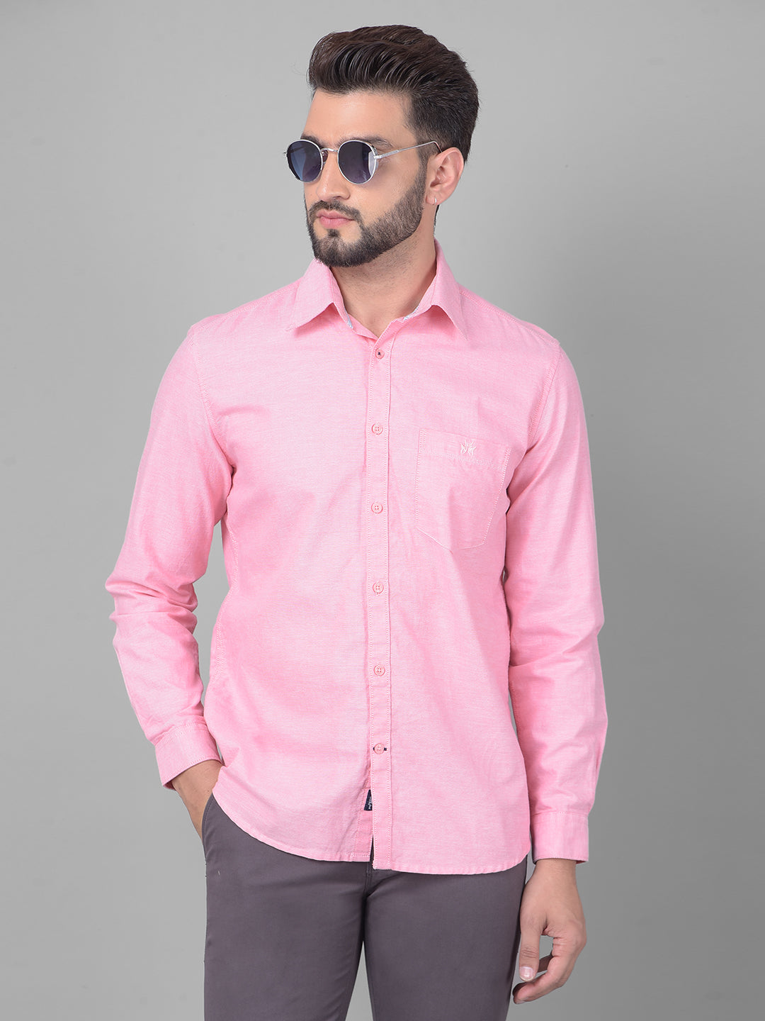 Pink Shirt-Men Shirts-Crimsoune Club