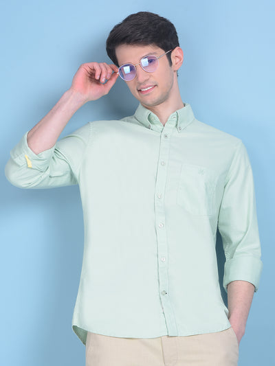Green Shirt-Men Shirts-Crimsoune Club