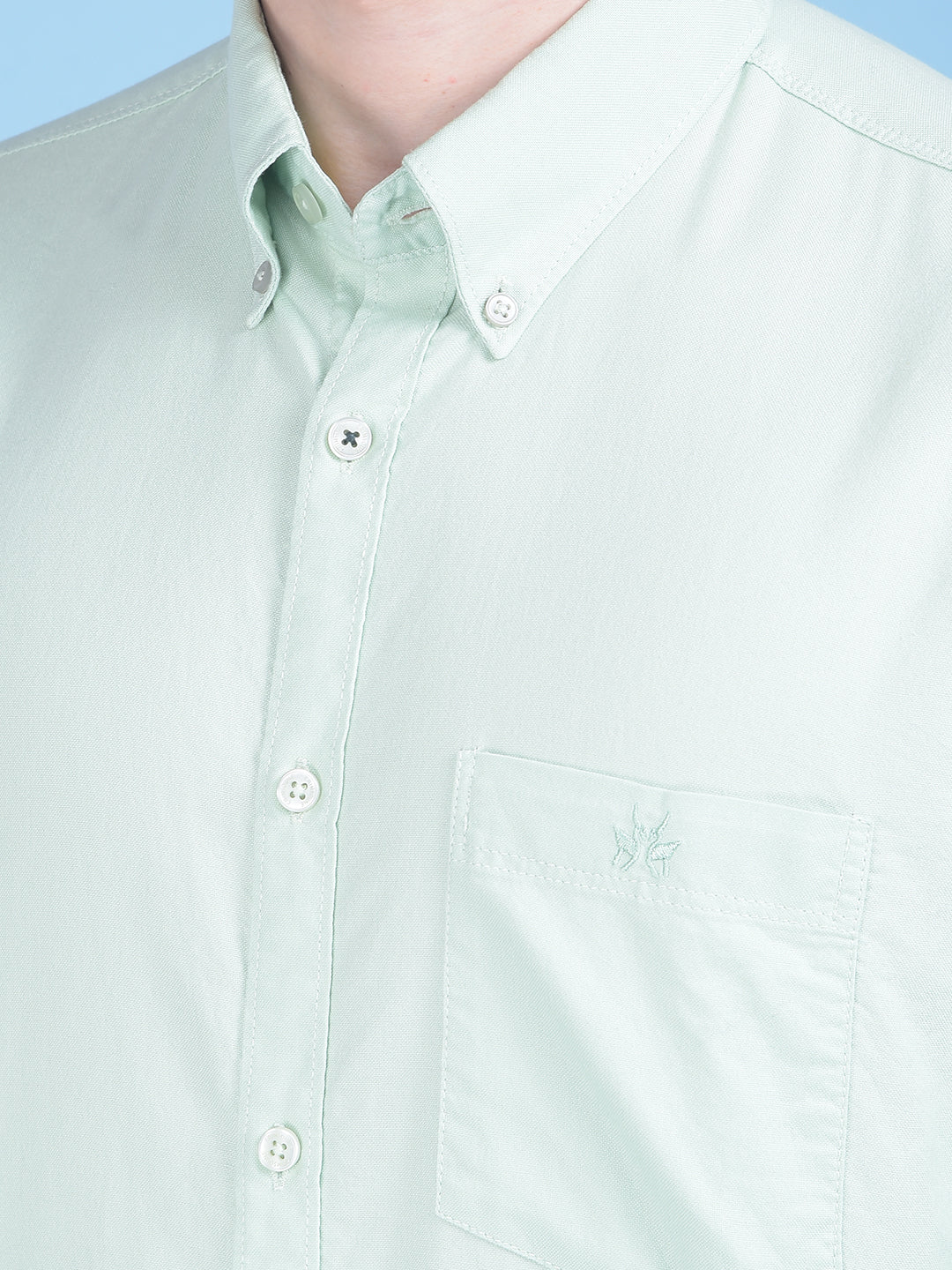Green Shirt-Men Shirts-Crimsoune Club
