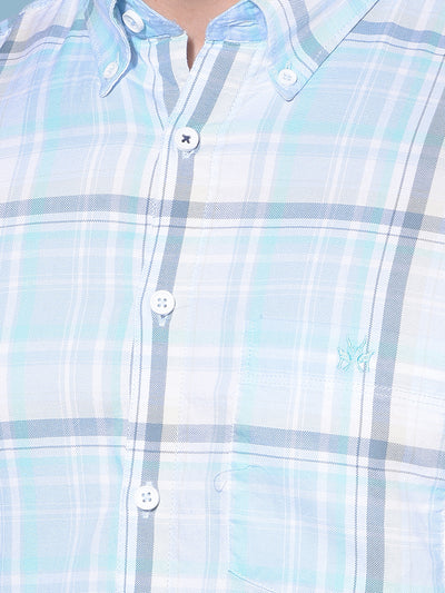 Multi Colour Tartan Check 100% Cotton Shirt-Men Shirts-Crimsoune Club