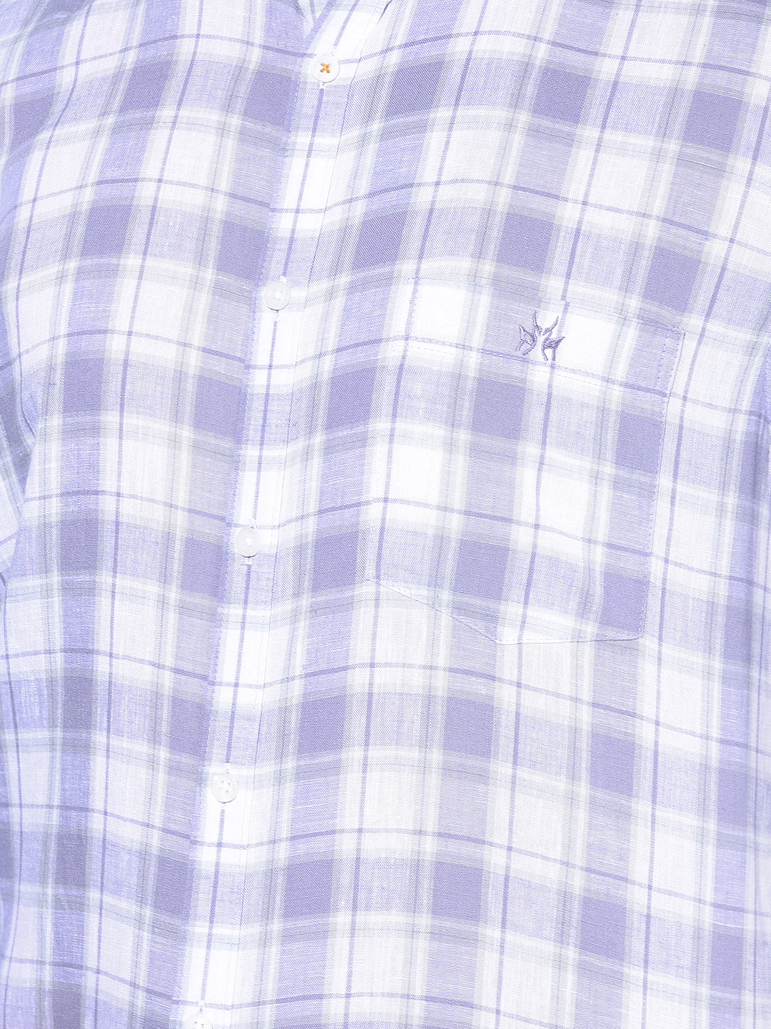 Purple Tartan Check Linen Shirt-Men Shirts-Crimsoune Club