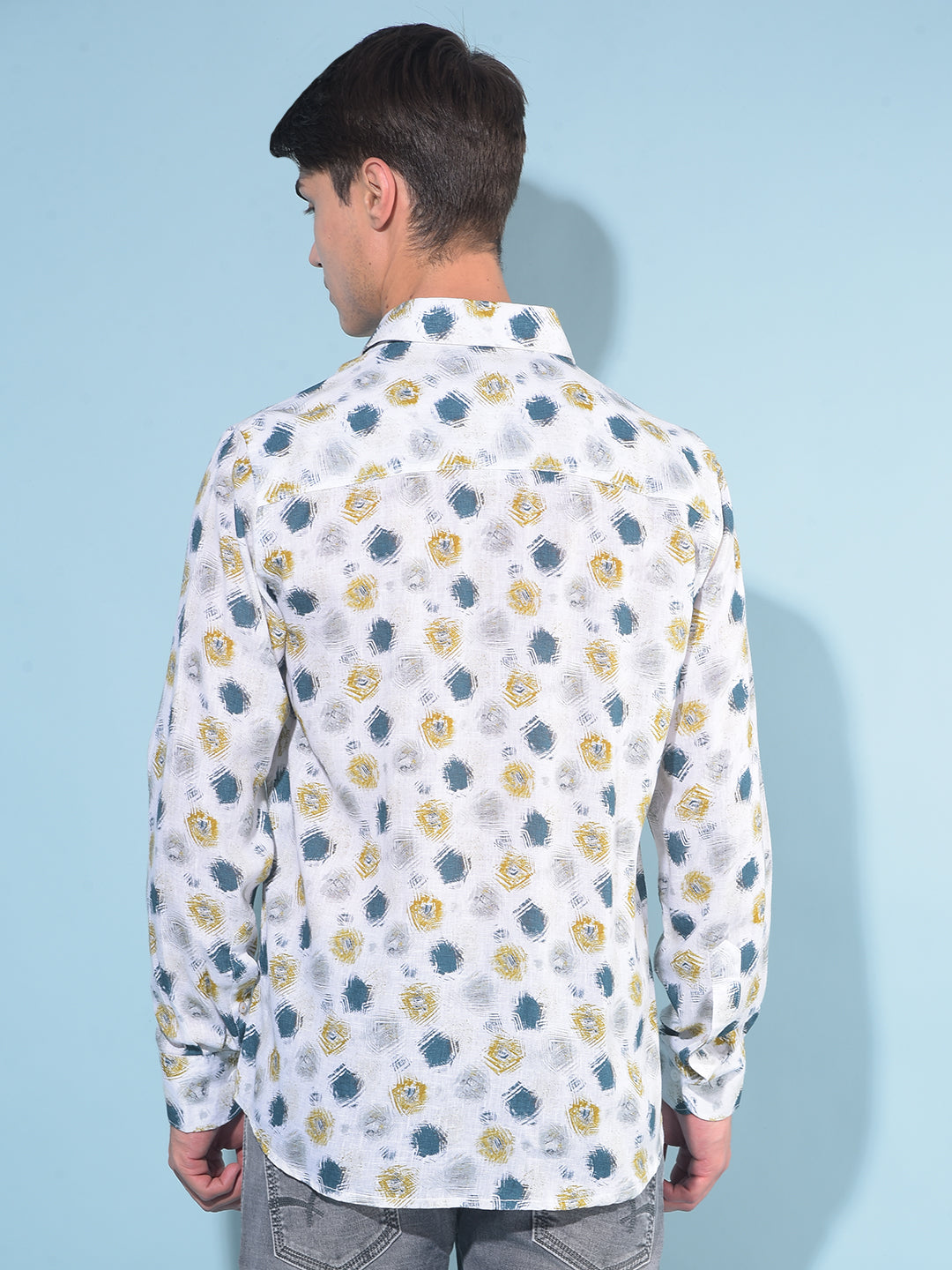 White Printed Shirt-Men Shirts-Crimsoune Club