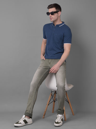 Olive Jeans-Men Jeans-Crimsoune Club